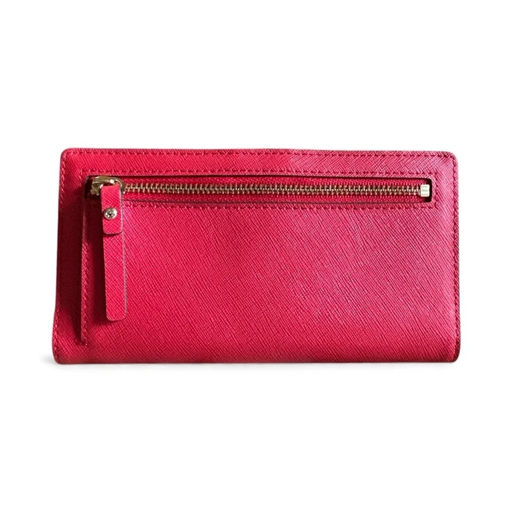 Kate Spade Red Saffiano Leather Continental Wallet | NWOT ✨